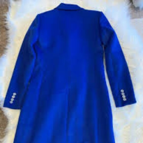 Michael Kors |Wool-Blend Double-Breasted Menswear-Inspired Royal Coat| BNWT SZ10 - Picture 9 of 10